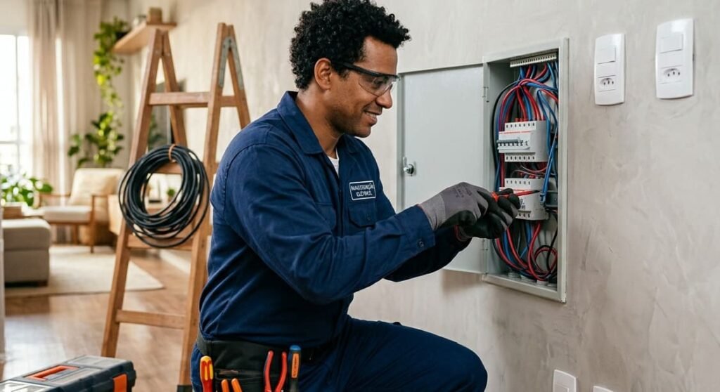 diária de um eletricista